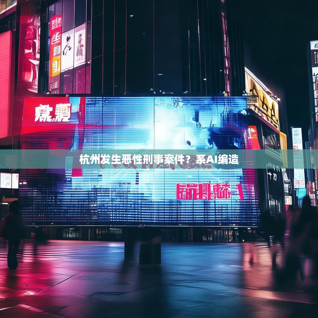 杭州发生恶性刑事案件？系AI编造