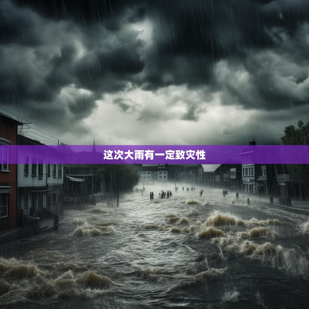 这次大雨有一定致灾性