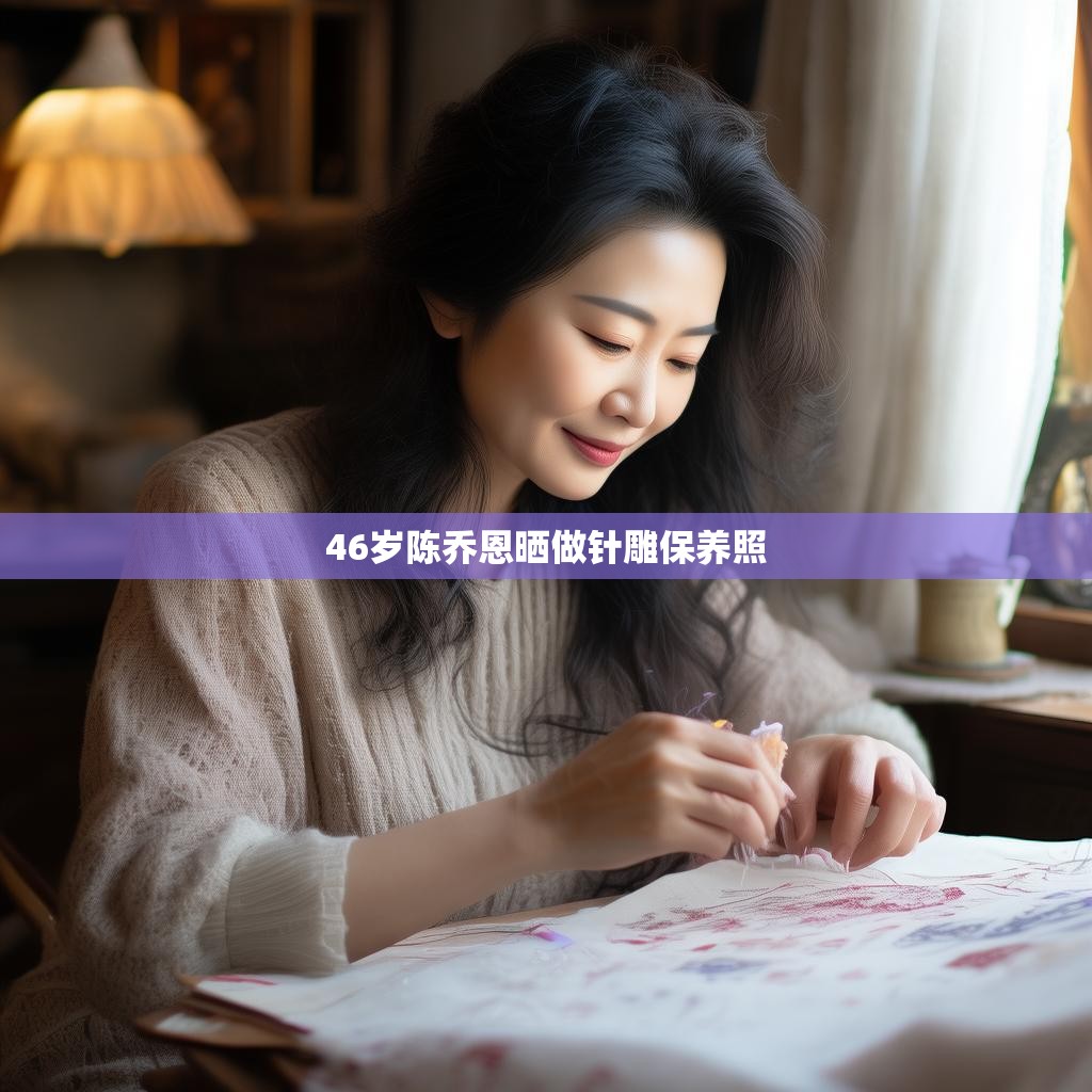 陈乔恩针雕保养照