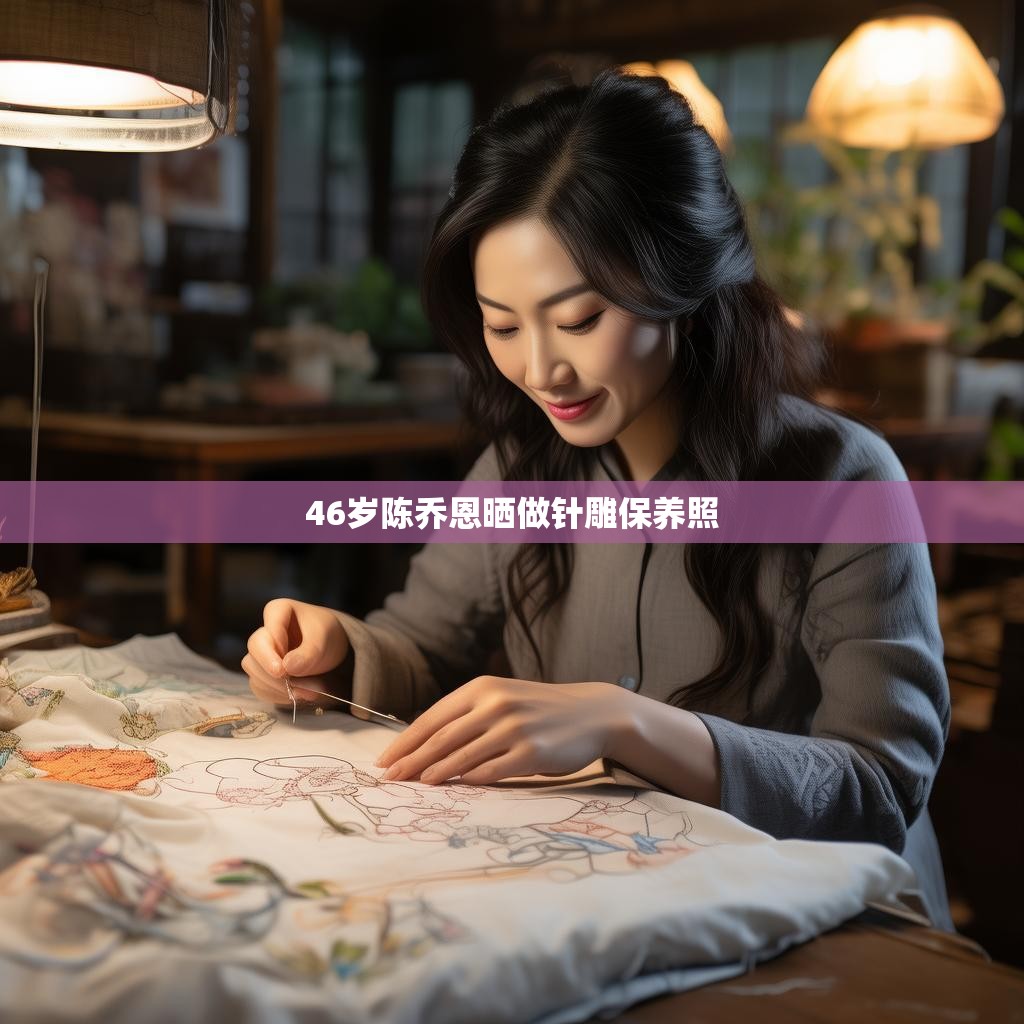 陈乔恩针雕保养过程