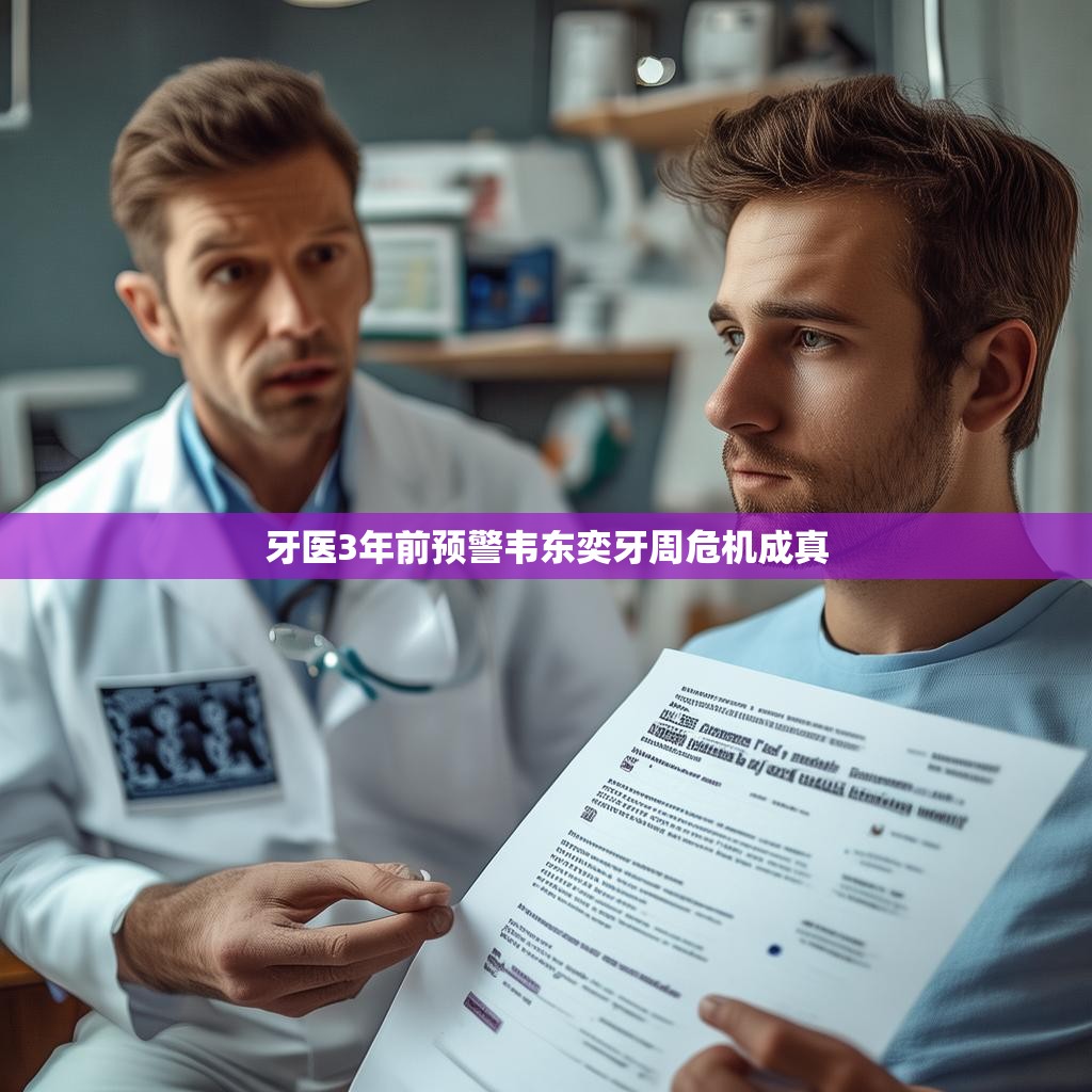 牙医3年前预警韦东奕牙周危机成真