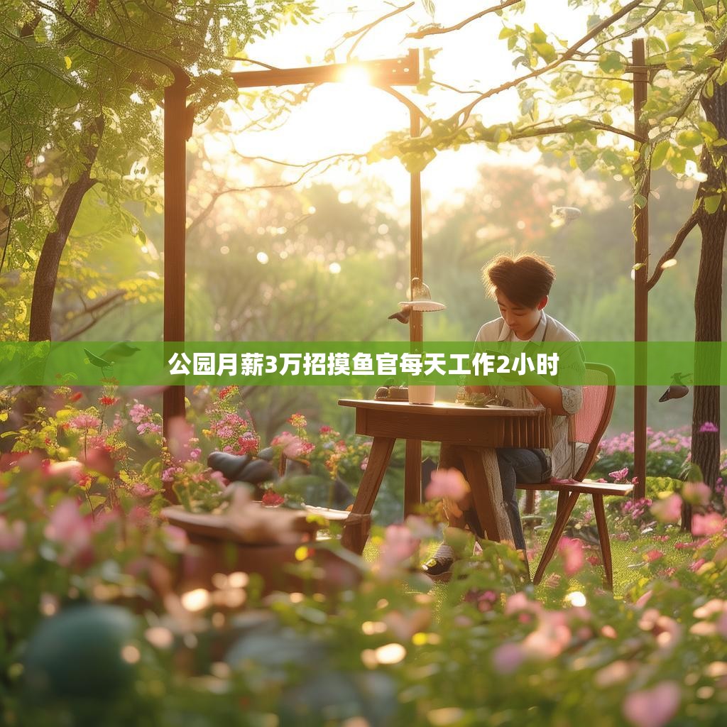 公园月薪3万招摸鱼官每天工作2小时