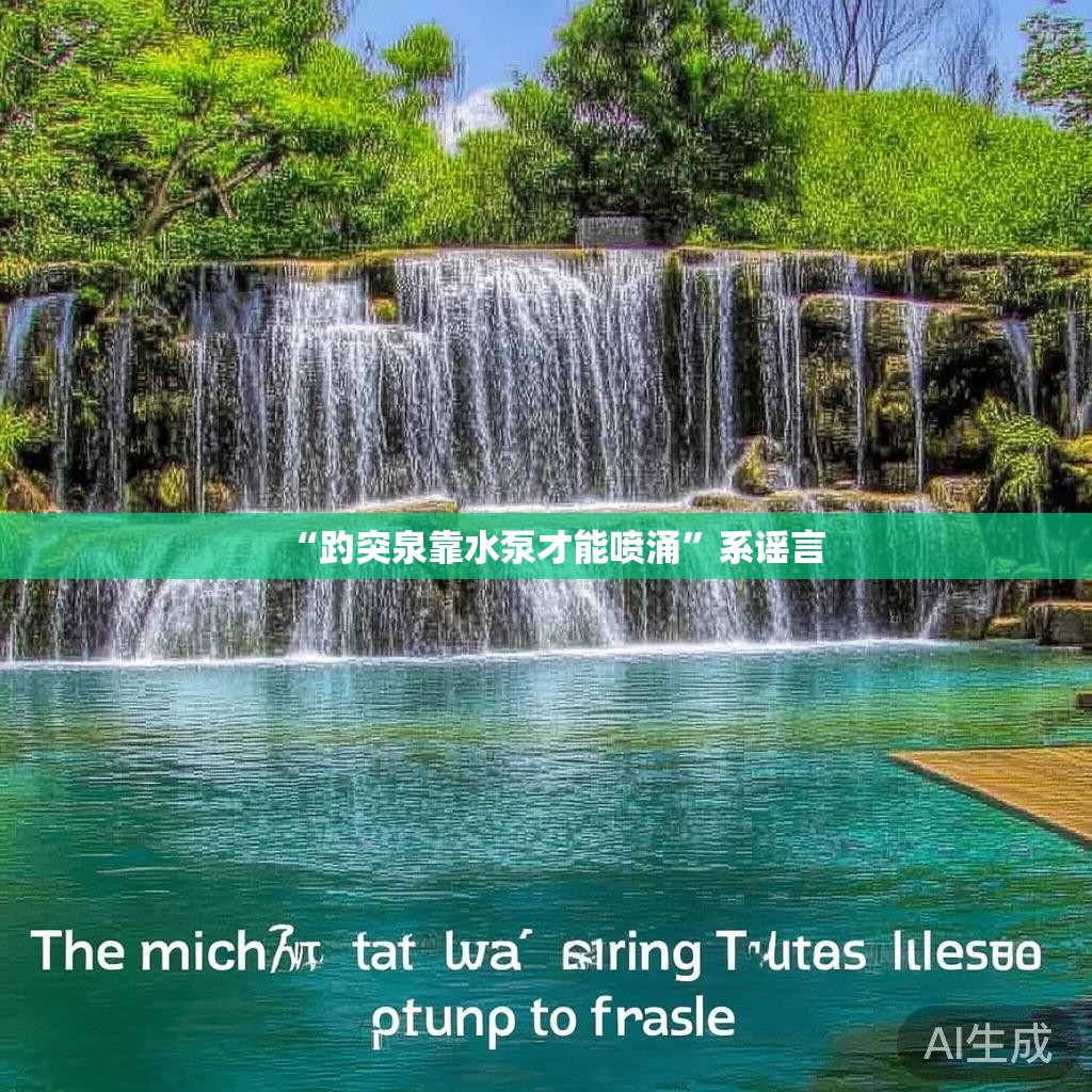 “趵突泉靠水泵才能喷涌”系谣言 “趵突泉靠水泵才能喷涌”系谣言