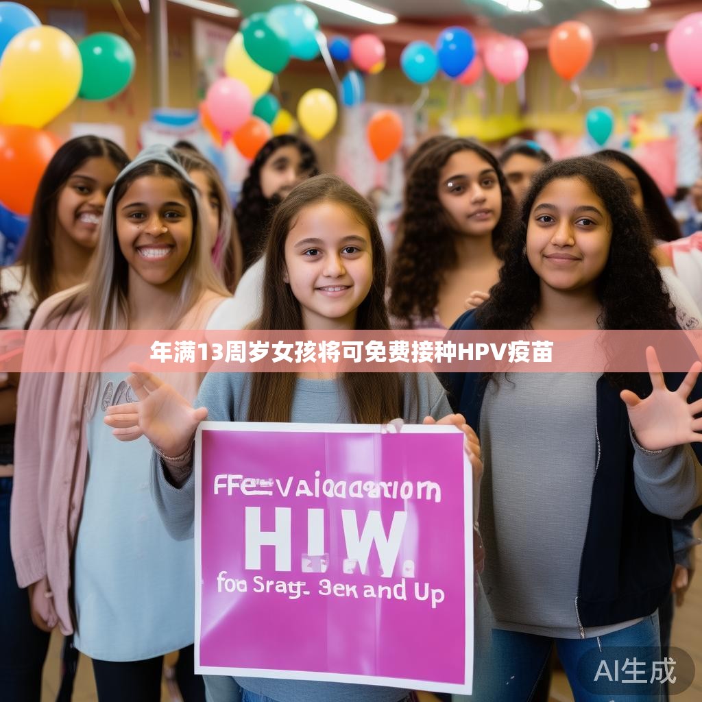 年满13周岁女孩将可免费接种HPV疫苗
