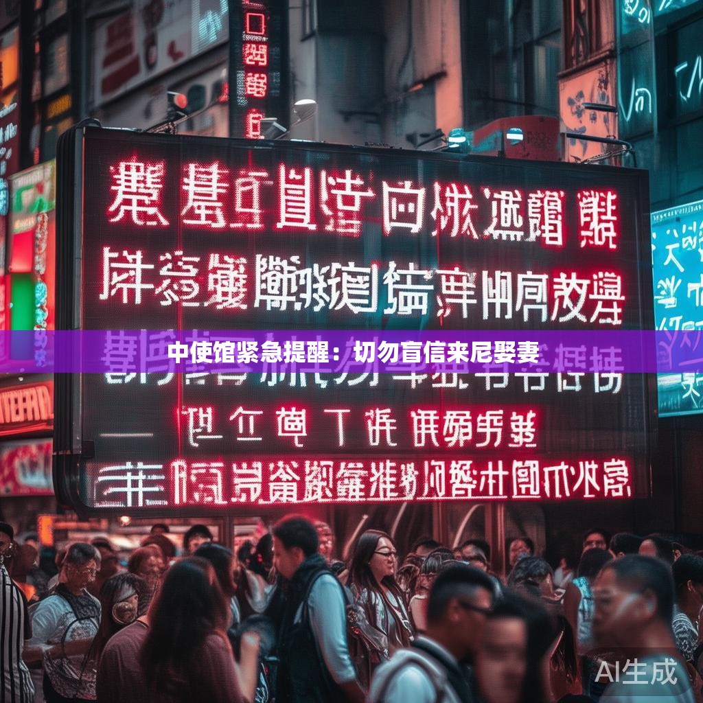 中使馆紧急提醒：切勿盲信来尼娶妻