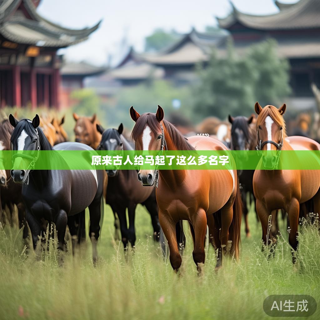 原来古人给马起了这么多名字
